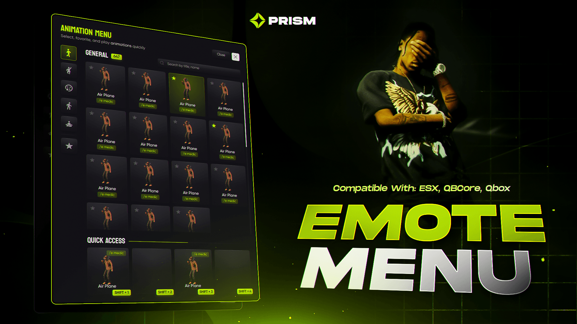 Prism - Emote Menu